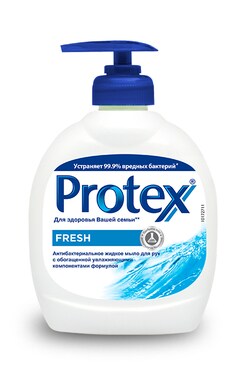 PROTEX-Рідке антибактеріальне мило для рук Protex Fresh Свіжа сенсація 300 мл-8693495040112-