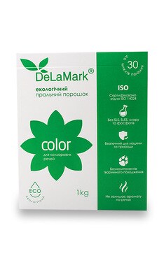 DELAMARK-Порошок для стирки цветных вещей DeLaMark Color Экологический 1 кг-4820152331304-