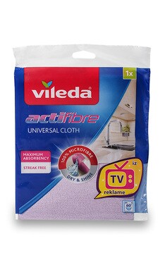 VILEDA-Салфетка для уборки универсальная Vileda ActiFibre из микрофибры 1 шт-4023103185678-