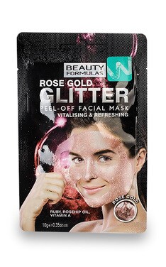 BEAUTY FORMULAS-Маска-плівка для обличчя Rose Gold Glitter 10 г-5012251012997-