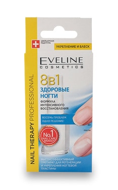 EVELINE-Засіб для нігтів Eveline 8 в 1 Здорові нігті Відновлення 12 мл-5907609333513-