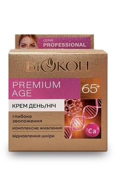БІОКОН-Крем для лица дневной и ночной Биокон Premium Age 65+ 50 мл-4820160037366-