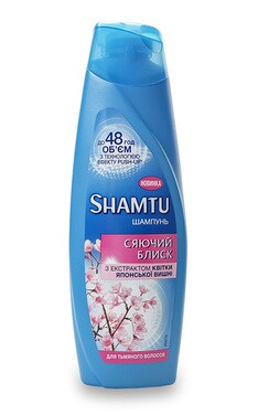 SHAMTU-Шампунь Shamtu С экстрактом цветка японской вишни Светящийся блеск для тусклых волос 360 мл-4015100291384-
