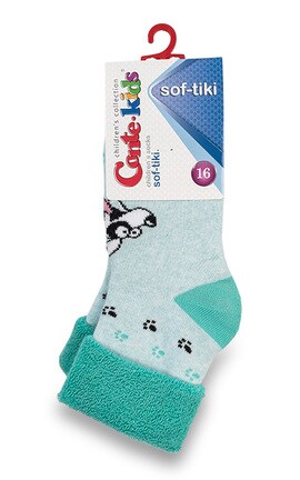 CONTE-Носки детские Conte-kids Sof-tiki размер 16 Бирюза1 шт-4810226123515-
