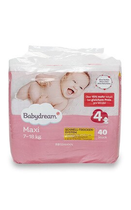 BABYDREAM-Подгузники детские Babydream Maxi размер 4 7-18 кг 40 шт-4305615623047-