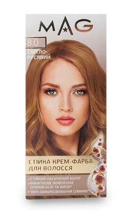 M.A.G.-Крем-фарба для волосся стійка M.A.G. відтінок 8.0 світло-русявий 120 мл-4823001606226-