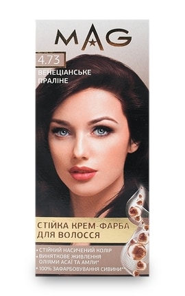 M.A.G.-Крем-фарба для волосся стійка M.A.G. відтінок 4.73 венеціанське праліне 120 мл-4823001606202-