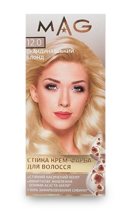 M.A.G.-Крем-фарба для волосся стійка M.A.G. відтінок 6.84 пурпуровий каштан 120 мл-4823001606219-