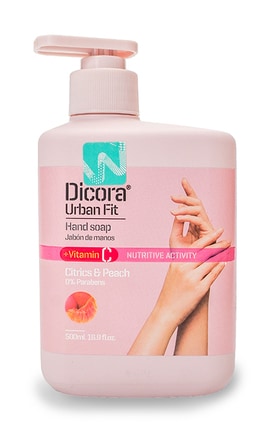 DICORA URBAN FIT-Мыло для рук жидкое Dicora Urban Fit С витамином С Лимон и Персик 500 мл-8410262902271-