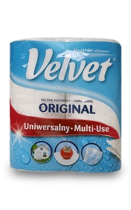 VELVET-Рушник паперовий універсальний Velvet двошаровий делікатний 2 шт-5901478998804-