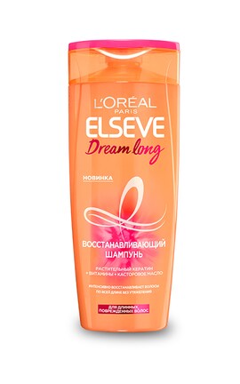 ELSEVE-Шампунь для волос Elseve Dream long Дрим Лонг для длинных поврежденных волос 400 мл-3600523759521-