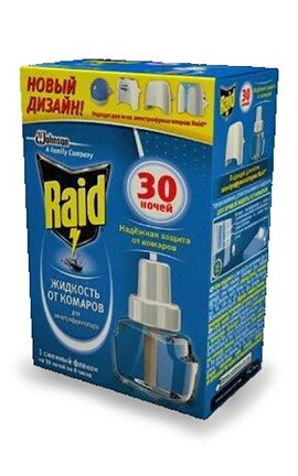 RAID-Рідина від комарів Raid для електрофумігатору 30 ночей-5010182991183-