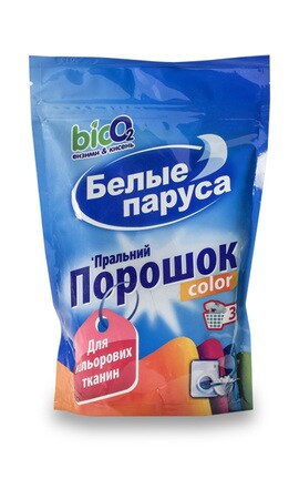 БЕЛЫЕ ПАРУСА-Порошок для стирки Белые паруса Цвет 400 г-4820017661409-