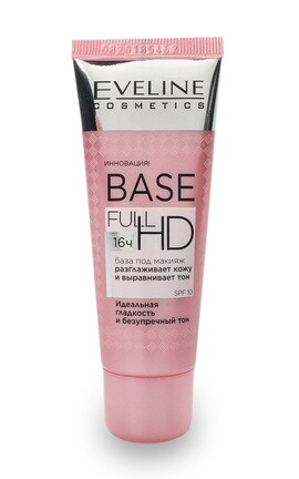 EVELINE-База под макияж Eveline Cosmetics Base Full HD SPF-10 30 мл-5901761956740-