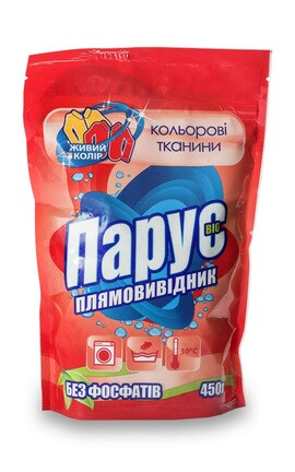 ПАРУС-Засіб для виведення плям кисневмісний Парус Біо для кольорових тканин 450 г-4820017660464-