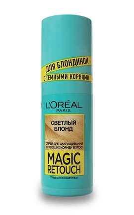 MAGIC RETOUCH-Спрей для волосся для зафарбовування відрослих коренів L'Oréal Paris Magic Retouch Світлий блонд 75 мл-3600523735891-