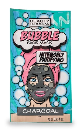 BEAUTY FORMULAS-Маска для обличчя Beauty Formulas Charcoal бульбашкова 7 г-5012251012638-