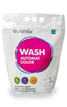 ECOMIX-Порошок для прання автомат Ecomix Automat Color 3 кг-4820017662840-