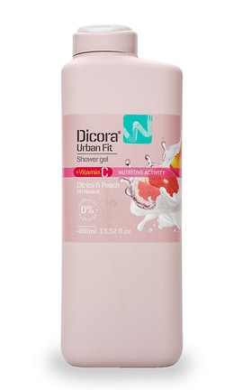 DICORA URBAN FIT-Гель для душу Dicora Urban Fit З вітаміном C Цитрус та Персик 400 мл-8410262902103-