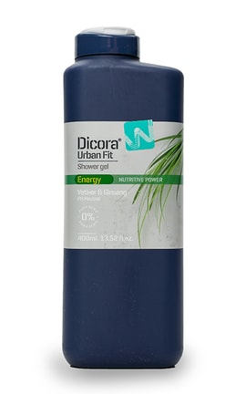 DICORA URBAN FIT-Гель для душа Dicora Urban Fit Энергия Ветивер и Женьшень 400 мл-8410262902158