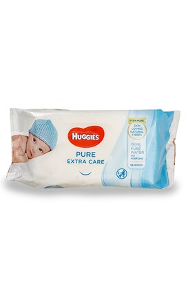 HUGGIES-Влажные салфетки детские Huggies Pure Gold 56 шт-5029053568706-