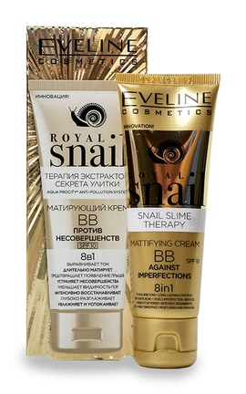 EVELINE-BB-крем для обличчя Eveline Cosmetics Royal Snail BB Cream 8in1 Матуючий 50 мл-5901761981025-