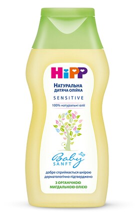 HIPP УКРАЇНА-Натуральное детское масло Hipp Babysanft 200 мл-9062300138402-