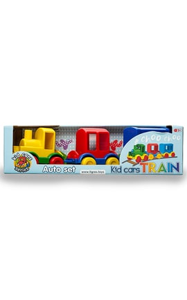 ТИГРЕС-Игрушка паровозик Tigres Kid Cars 3 шт-4820159392605-