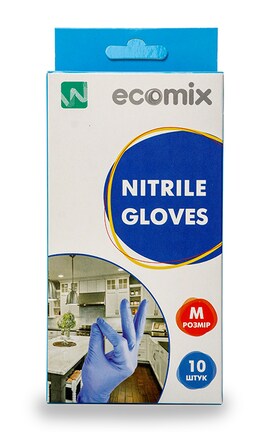 ECOMIX-Перчатки нитриловые Ecomix размер М 10 шт-4820212003035-