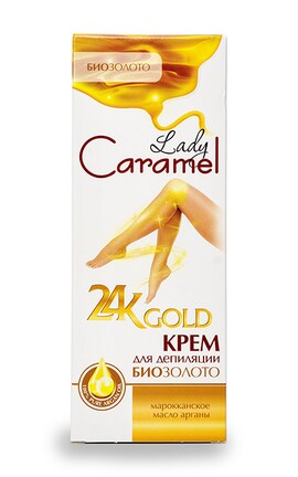 LADY CARAMEL-Крем для депиляції тіла Lady Caramel 24K Gold Біозолото 200 мл-4823015940903-