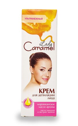 LADY CARAMEL-Крем для депіляції обличчя Lady Caramel Ультраніжний 50 мл-4823015935688