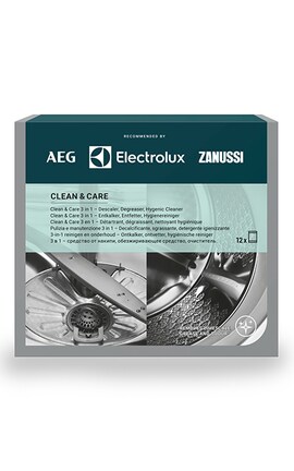 ELECTROLUX-Чистящее средство для посудомоечных и стиральных машин Electrolux M3GCP400 3 в 1 12 шт-7332543659500-