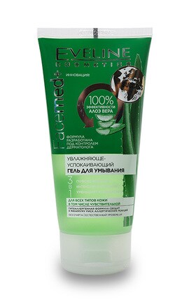 EVELINE-Гель для вмивання зволожувально-заспокійливий  Eveline Cosmetics Facemed з алое 150 мл-5901761976038-