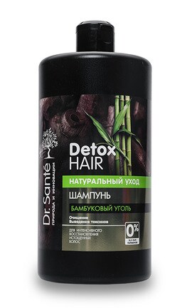DR SANTE НЕЖНЫЙ ШЕЛК-Шампунь для волосся Dr Sante Detox Hair Бамбукове вугілля 1000 мл-4823015940392-