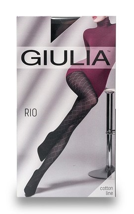 GIULIA-Колготки жіночі Giulia Rio 150 den Nero 3-M розмір 3 1 шт-4820040289625-