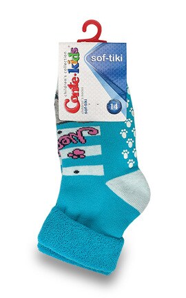 CONTE-Носки детские Conte-kids Sof-tiki размер 14 Бирюза 1 шт-4810226158135-