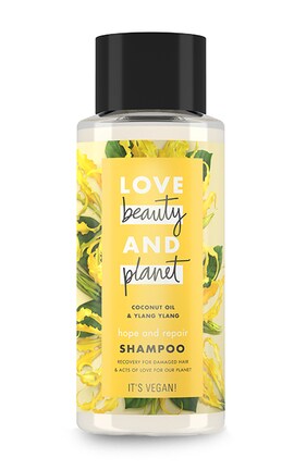 LOVE BEAUTY AND PLANET-Шампунь для волос Love Beauty and Planet Забота и восстановление 400 мл-8714100796726-