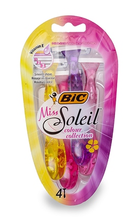 BIC-Набір бритв без змінних картриджів Bic Miss Soleil Colour Collection відтінок 4 шт-3086123303843-