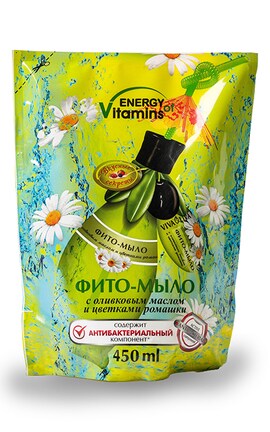 ENERGY OF VITAMINS-Рідке фіто-мило Energy of Vitamins Антибактеріальне Duo-Pack 450 мл-4820074623044-