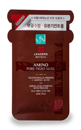 LEADERS-Тканевая маска Leaders Mediu Сужающая поры С аминокислотами Для всех типов кожи 1 шт-8809242199280
