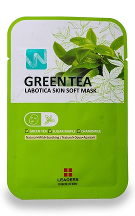 LEADERS-Маска для обличчя Leaders Green tea 1 шт-8809483312011-