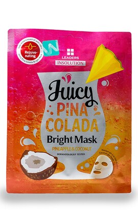 LEADERS-Маска для лица Leaders Insolution Juicy Pina Colada 1 шт-8809483317399-