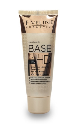 EVELINE-База под макияж Eveline Base Full HD Сияющая матовая кожа 4 в 1 30 мл-5901761990454-