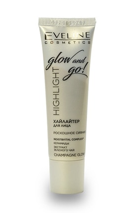 EVELINE-Хайлайтер для обличчя Eveline Cosmetics Highlight Glow And Gо Champagne Glow 20 мл-5901761999433-