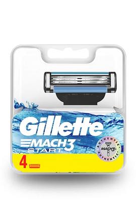 GILLETTE MACH 3-Сменные картриджи для бритья Gillette Mach 3 Start 4 шт-7702018462544-