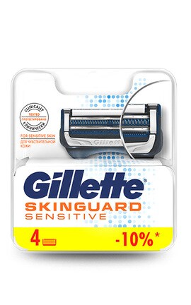 GILLETTE SKINGUARD-Змiннi касети для голiння Gillette Skinguard Sensitivе 4 шт-7702018488261-