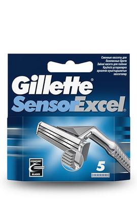 GILLETTE SENSOR-Змінні картриджі Gillette Sensor Excel 5 шт-3014260244873-