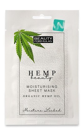 BEAUTY FORMULAS-Маска для обличчя Beauty Formulas Hemp beauty Зволожуюча з конопляною олією 1 шт-5012251013147-