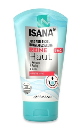 ISANA-Гель-пилинг для очищения кожи Isana 3 в 1 150 мл-4305615709864-