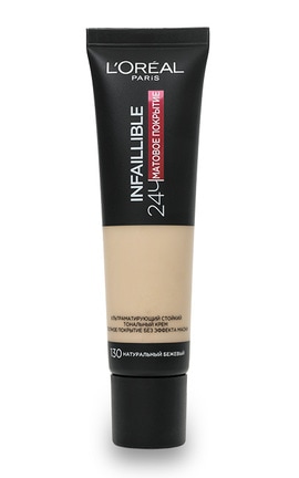 L'OREAL PARIS-Тональный крем L`Oreal Paris Infaillible 24h Матовое покрытие 130 Натуральный бежевый 30 мл-3600523783731-